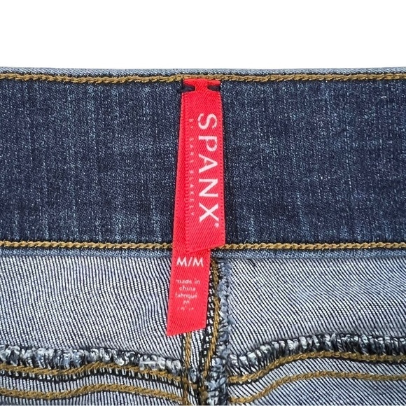 Spanx Ankle Skinny Jeans Medium Wash Size M - Picture 5 of 10